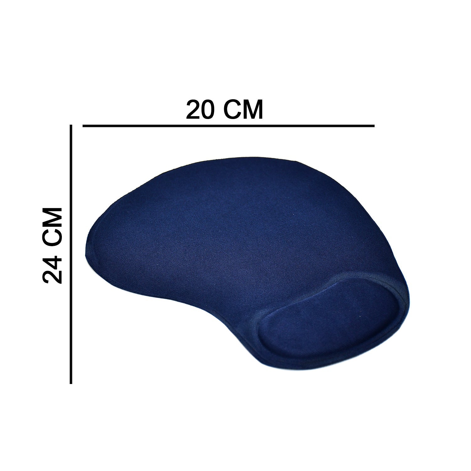 Mouse pad with wrist cushion, side view Mouse pad with wrist cushion, side view
